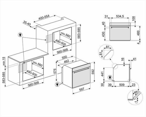 Духовой шкаф Smeg SF6301TN