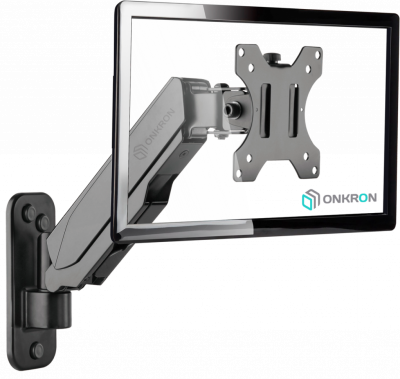Кронштейн НАСТЕННЫЙ для монитора ONKRON G120 BLACK
