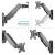 Кронштейн НАСТЕННЫЙ для монитора ONKRON G120 BLACK